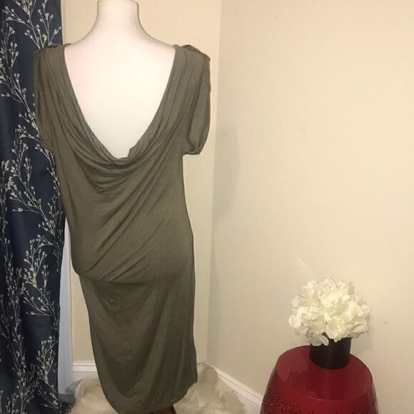 Seven7 Oversized T-Shirt Dress Draped Back - Picture 3 of 8